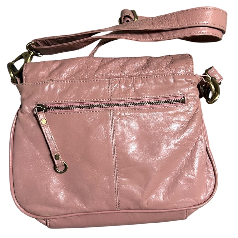 Latico Leather Crossbody Purse Floral Lining In Pink - Picture 5 of 6